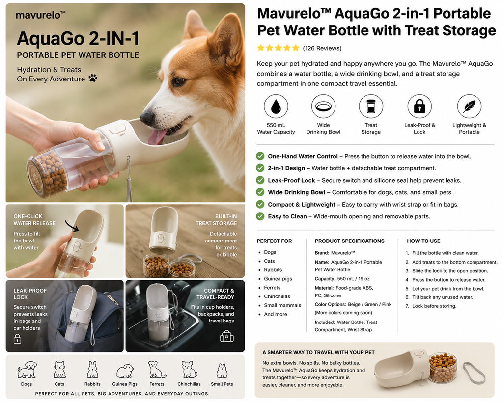 Mavurelo™ MistGlide 3-in-1 Self-Cleaning Pet Grooming Brush with Fine Mist Spray