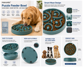 Mavurelo™ PuzzleFlow Slow Feeder Bowl – Interactive Maze Feeding Bowl for Dogs with Non-Slip Base